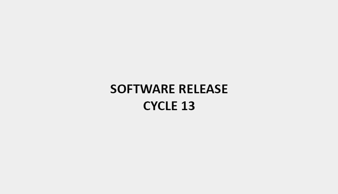 RELEASE NOTES C13